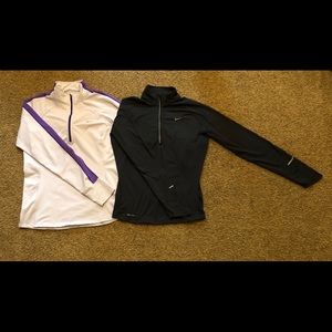 Womens Nike Half-Zip Dri Fit Bundle Size M